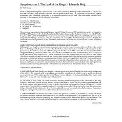 Journey in the Dark : from Symphony No. 1 - The Lord of the Rings